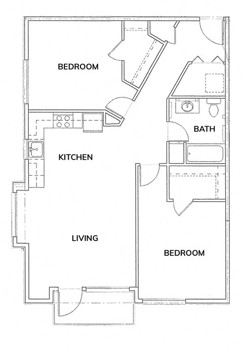 La Stella 2 bed 1 bath